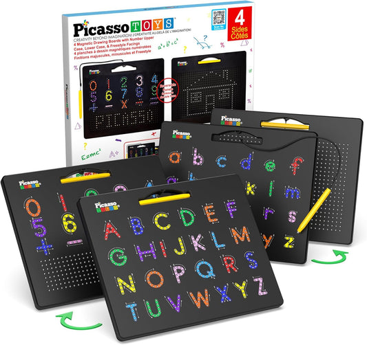 Magnetic Drawing Board for Kids - 4-in-1 Learning Fun