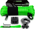 Synthetic Winch Rope Cable Kit 3/16 in x 50 ft - Lightweight Strong