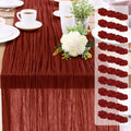Cheesecloth Table Runner 10FT (35x120 in) - Dusty Pink Boho Runner