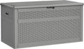 YITAHOME 230 Gallon Large Deck Box with Divider - Heavy Duty Outdoor
