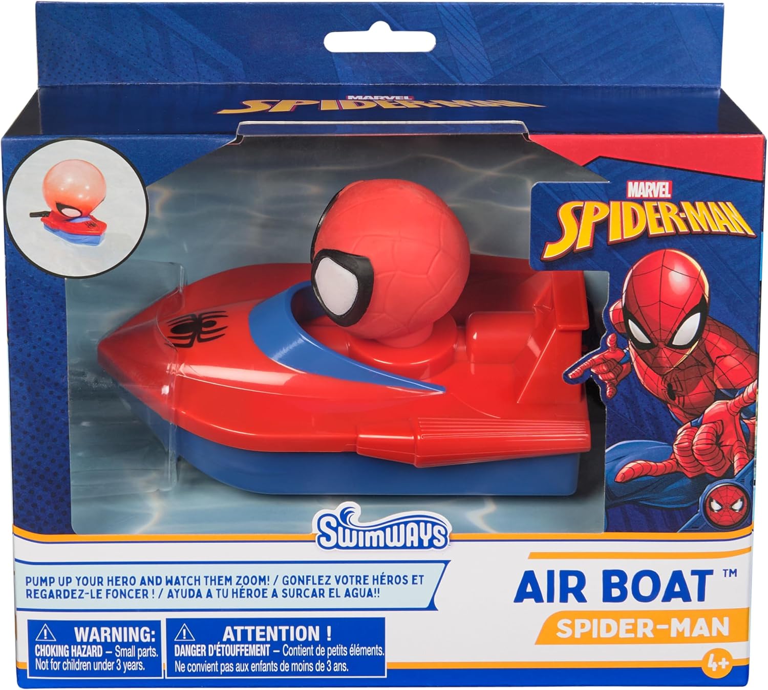 Spiderman Spidey Air Boat - Marvel Kids Pool Toy