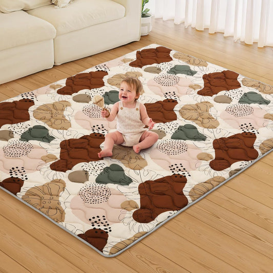 Extra-Thick Soft Baby Play Mat by Blissful Diary