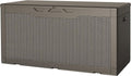 100 Gallon Resin Deck Box Waterproof Outdoor Storage - Spacious Value