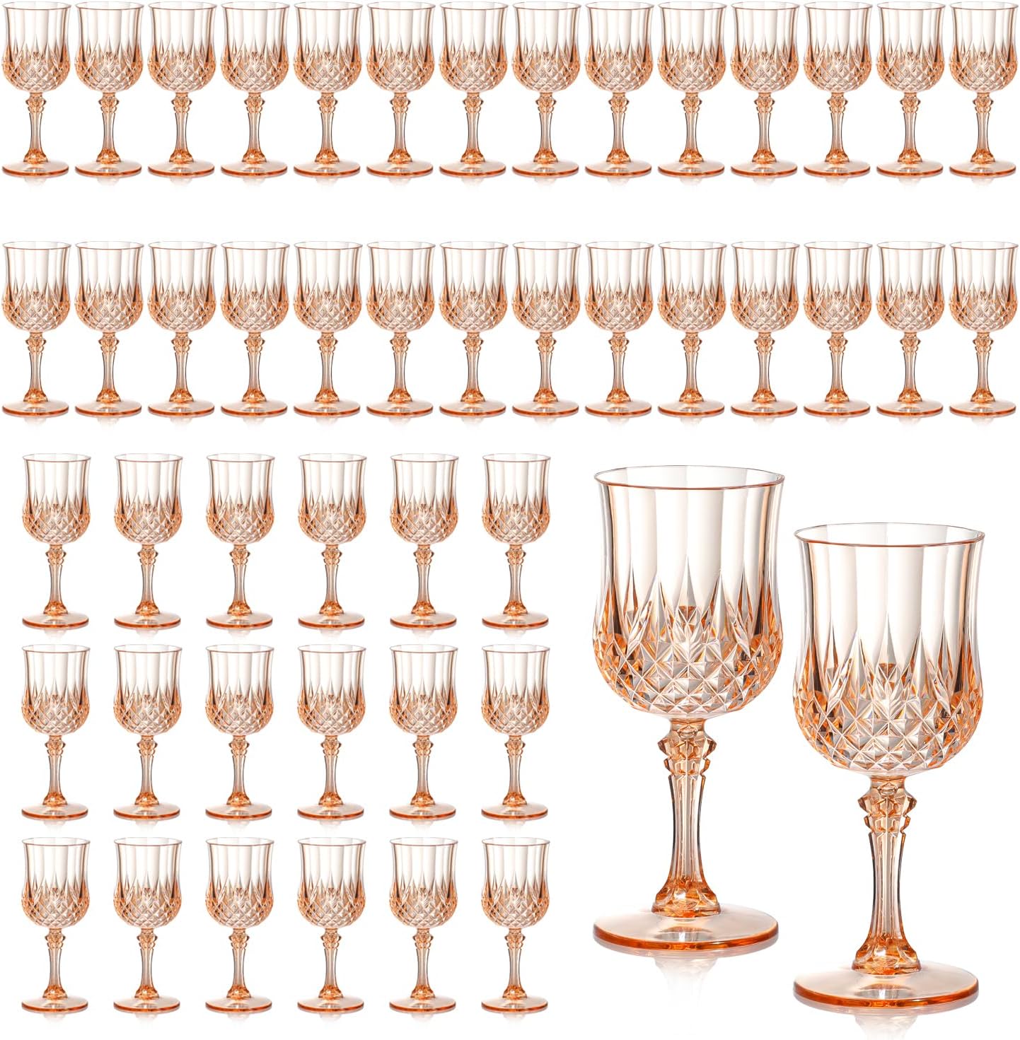 Vintage 7oz Plastic Wine Glasses for Stylish Celebrations