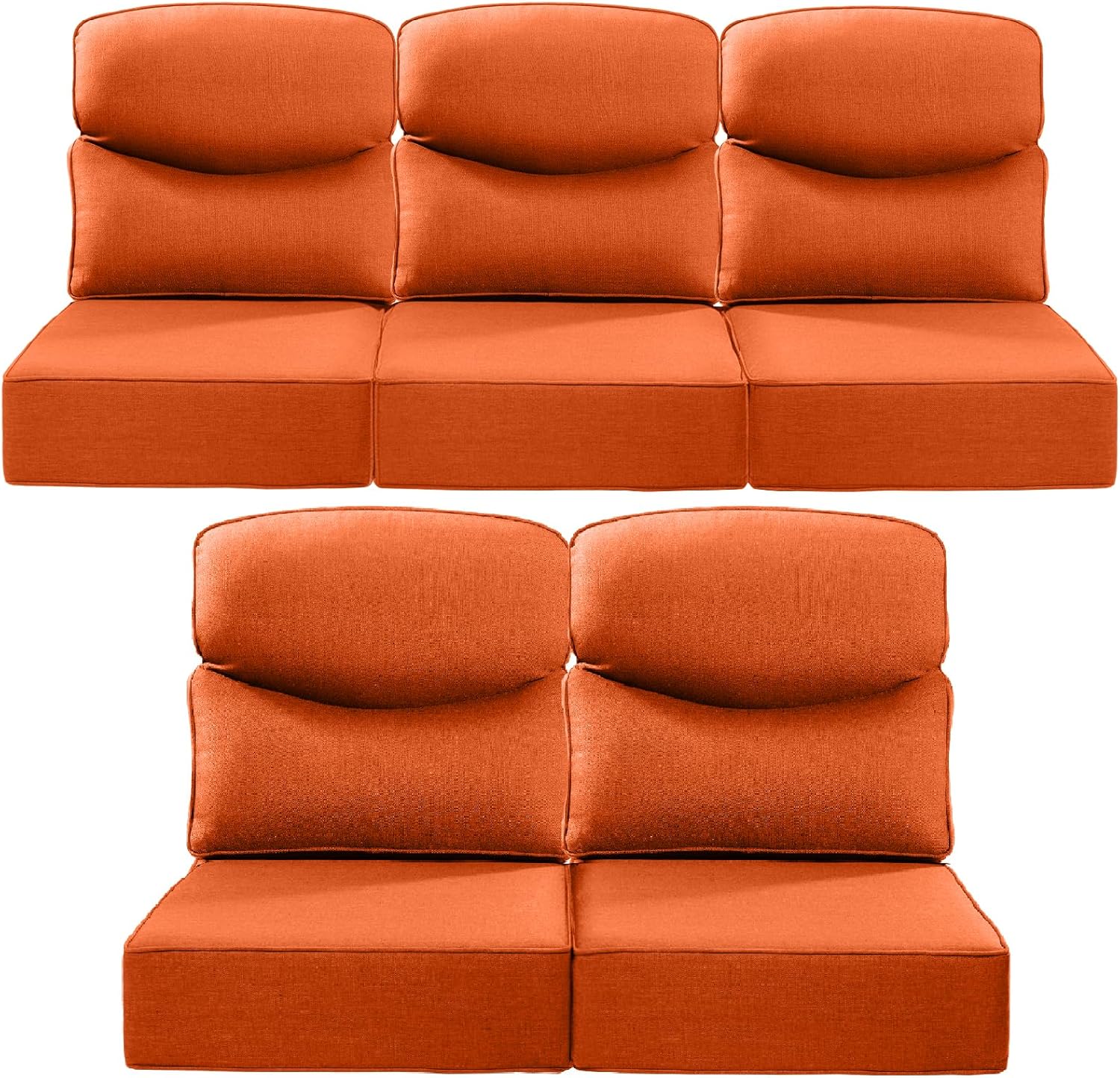 Luxury 22x24 6-Inch Smile Outdoor Cushions for Patio Seating