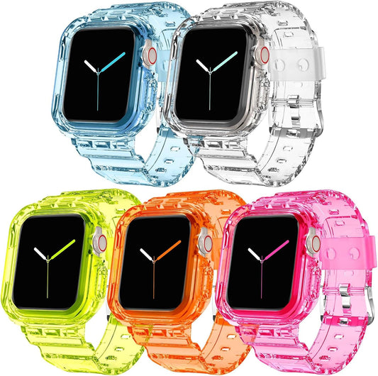 Crystal Clear Apple Watch Bands for Series 10-1