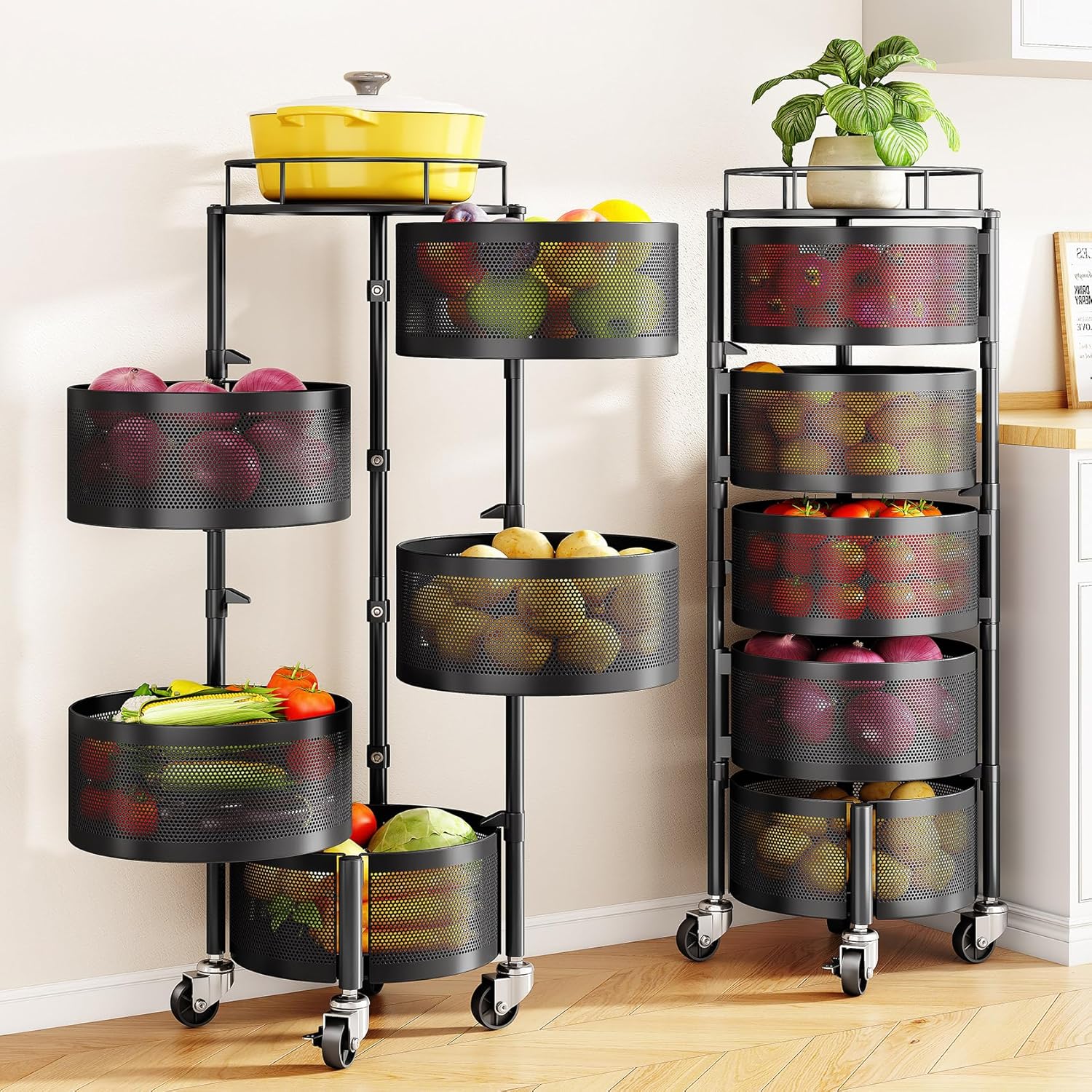 SNTD Fruit and Vegetable Basket Bowls for Kitchen Storage