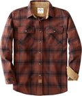 Dubinik Mens Flannel Shirt Long Sleeve Plaid - Warm, Soft Everyday