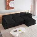 ROWHY Oversized Modular Sectional Sofa with Movable Ottoman