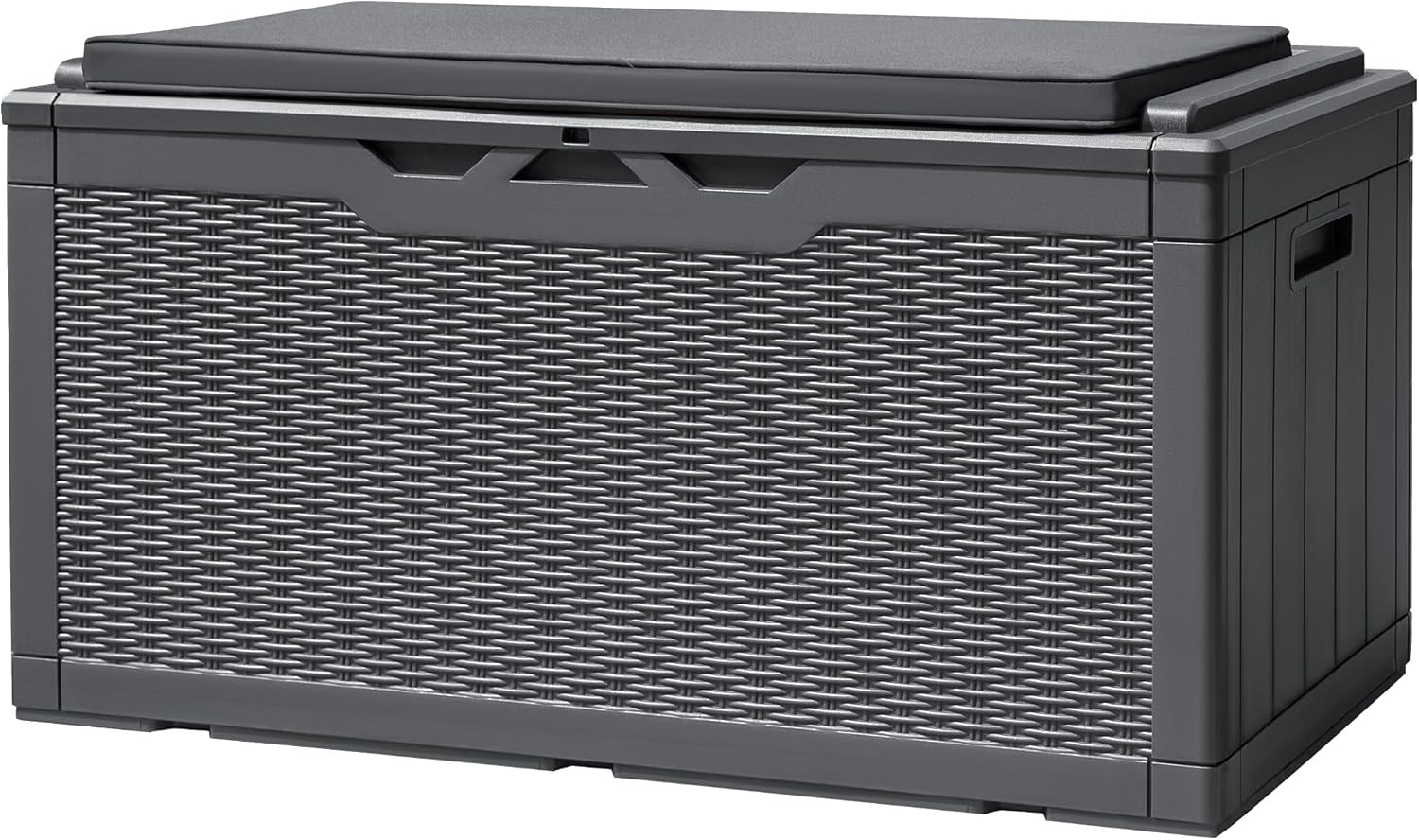 Devoko 100 Gallon Waterproof Resin Deck Box for Outdoor Storage