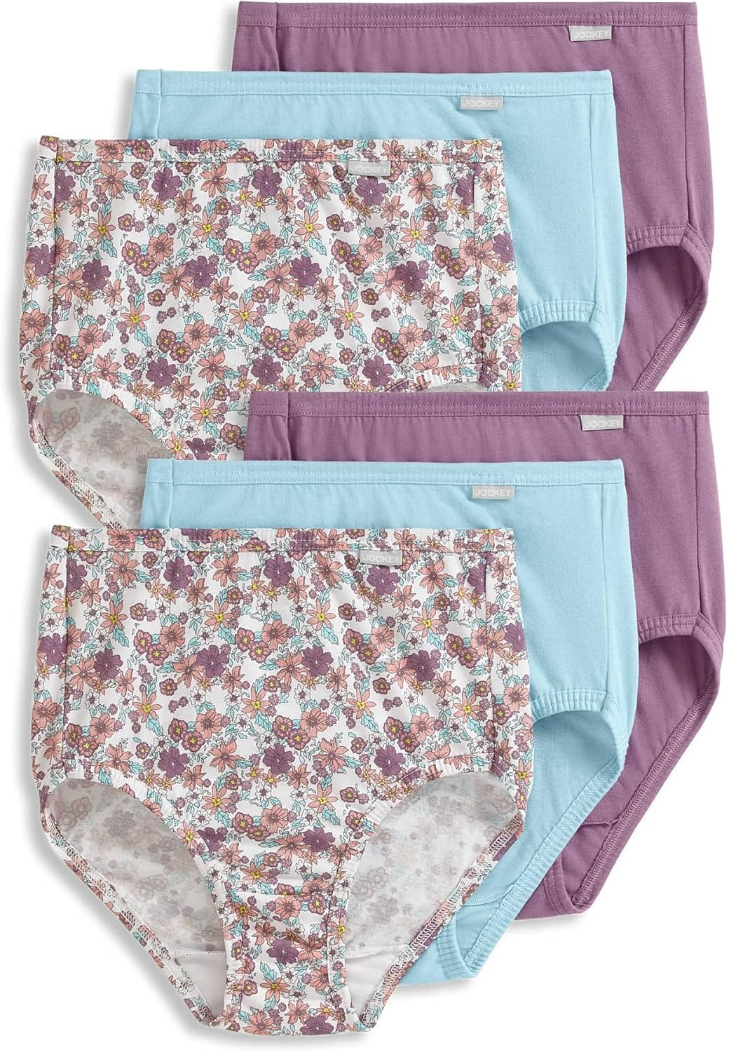 Jockey Women's Plus Size Elance Briefs - 6 Pack for Comfort