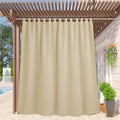 RYB HOME Waterproof Outdoor Curtains Extra Wide Blackout Panel