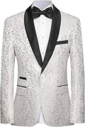 Stylish Men's Floral Dinner Party Tuxedo Suit for Events