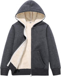 Flygo Unisex Boys Girls Fleece Jacket for Winter Warmth