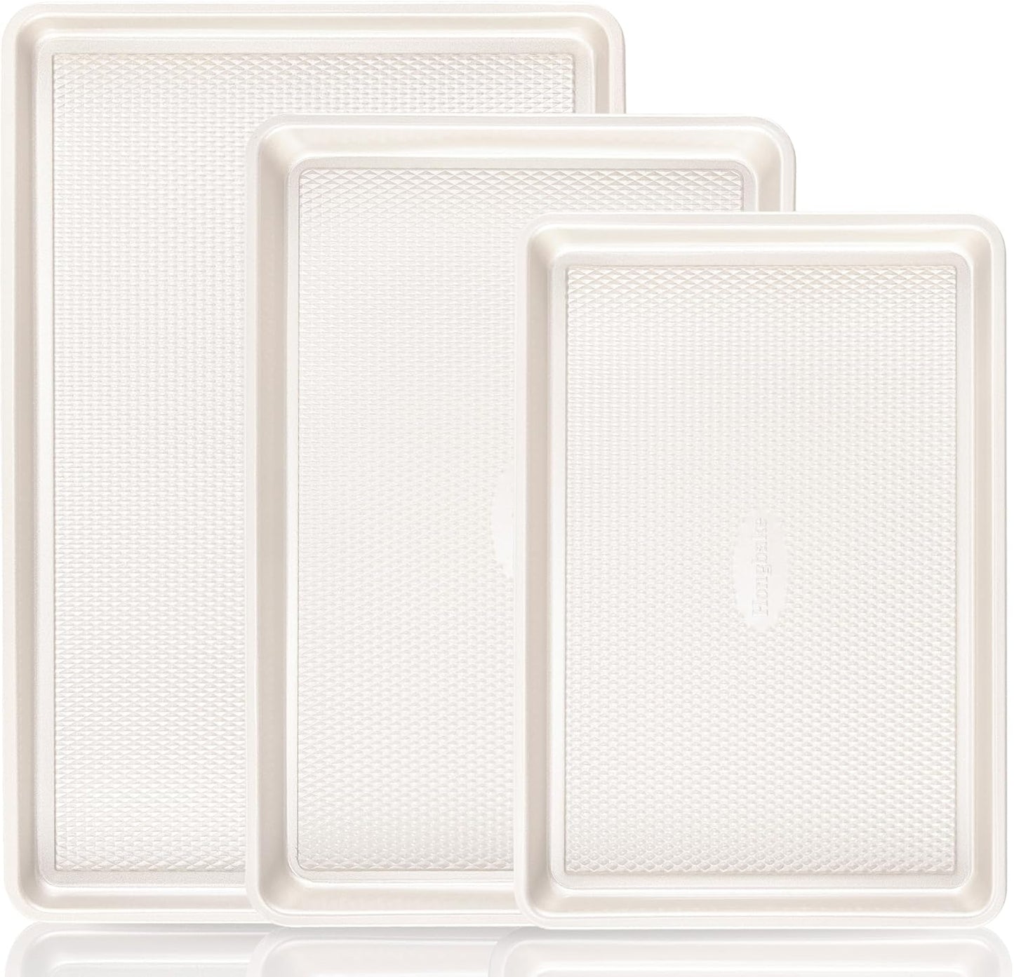 HONGBAKE Nonstick Baking Sheet Pan Set for Perfect Cookies