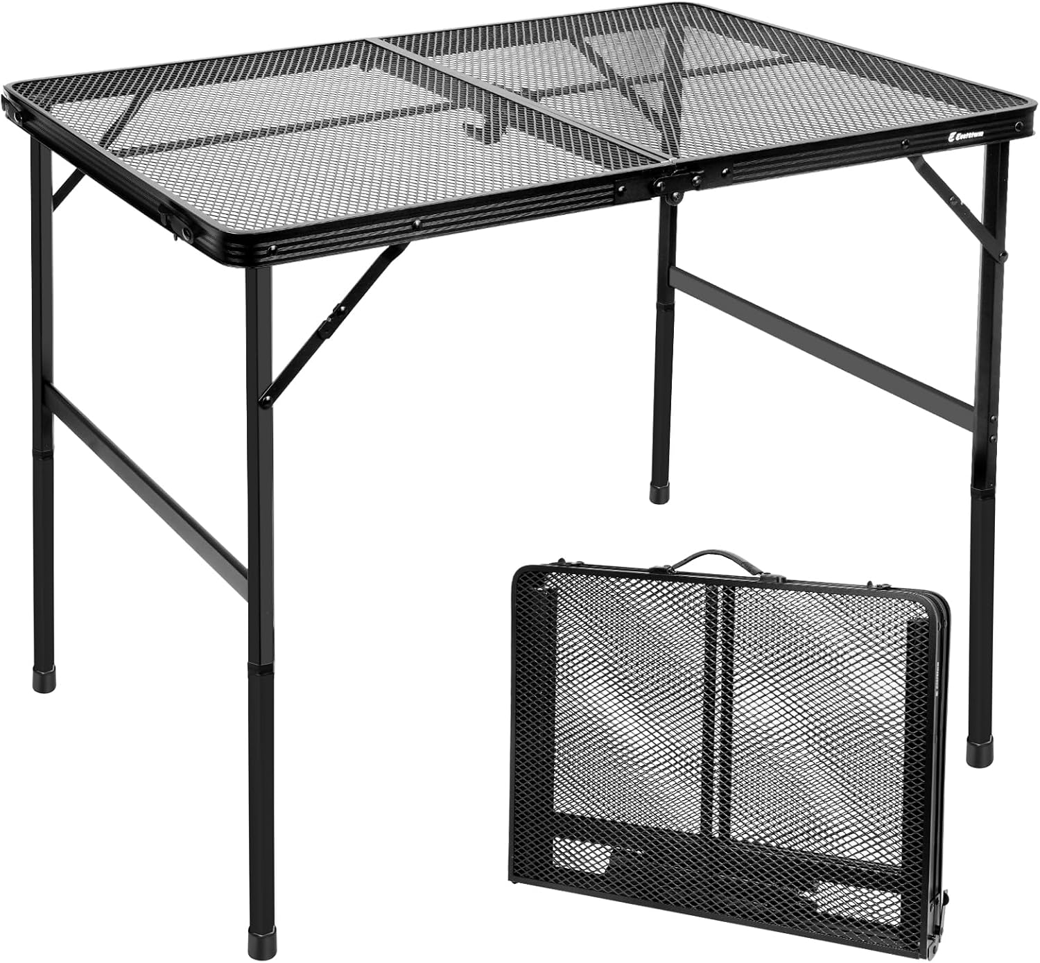 3 ft Folding Table with Adjustable Height for Camping & BBQ