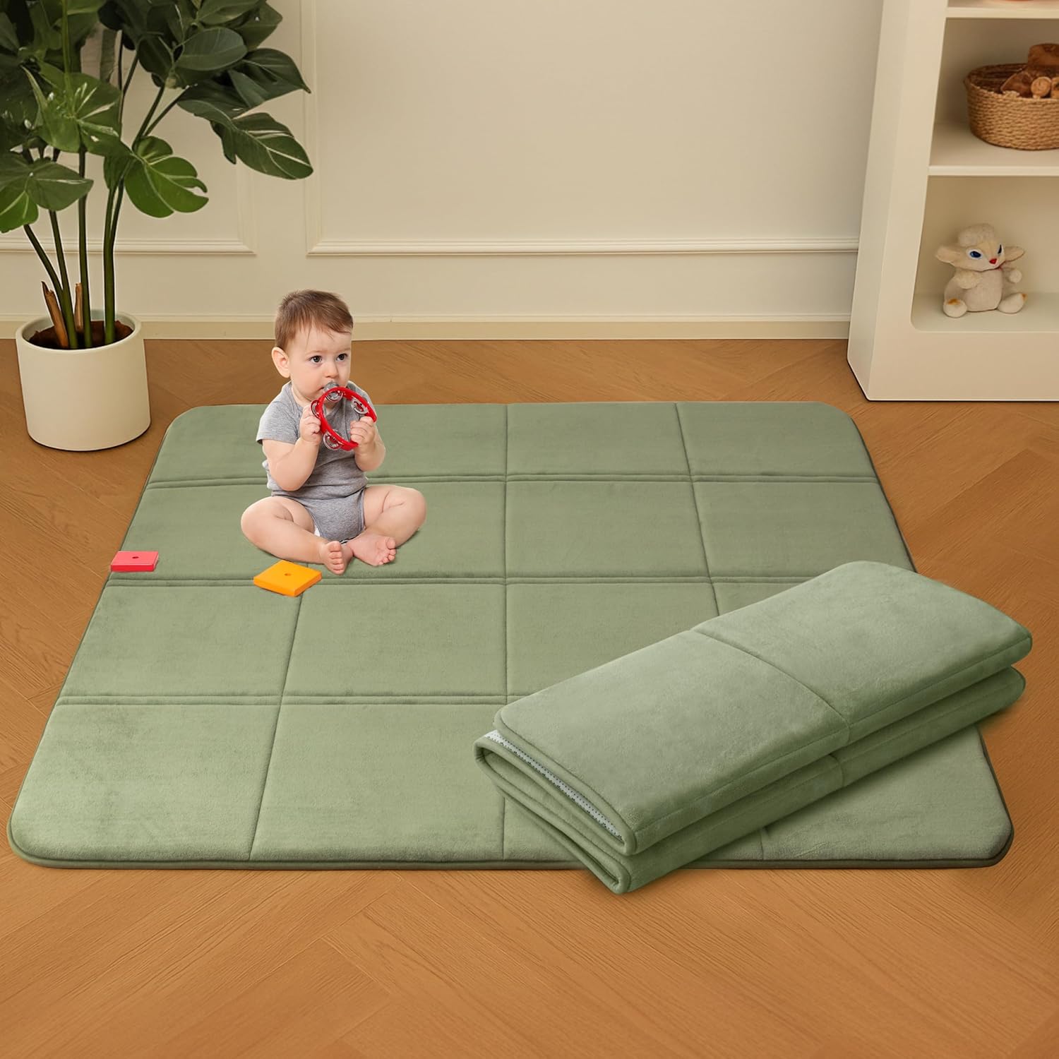 MAXYOYO 1.2-Inch Thick Baby Play Mat for Safe Crawling Fun