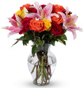 Big Blooms Oriental Lilies & Roses - Fresh Flower Delivery