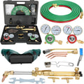 Oxygen and Acetylene Torch Kit 17-Piece Portable Cutting and Welding
