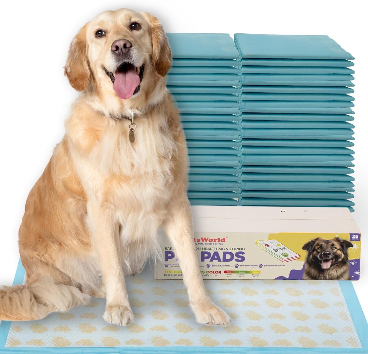 Health Monitoring Dog Pee Pads with Color Changing Technology