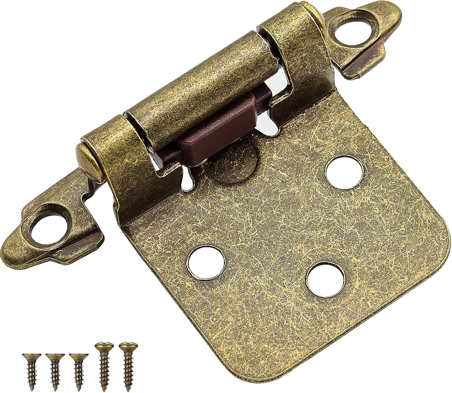 Antique Brass Kitchen Cabinet Hinges Overlay for Easy Installation