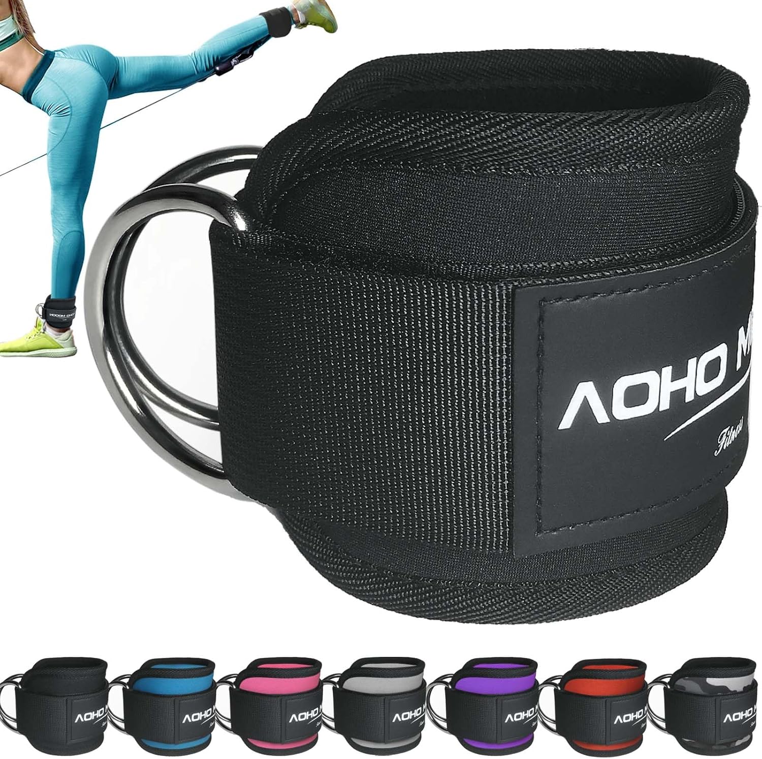 Neoprene Ankle Strap for Stronger Glutes & Legs