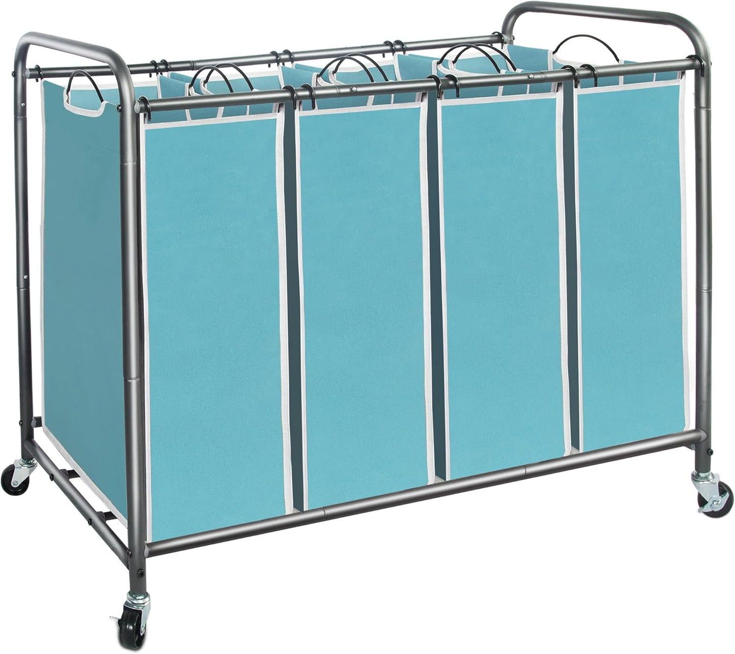 STORAGE MANIAC Laundry Sorter with Wheels for Easy Sorting