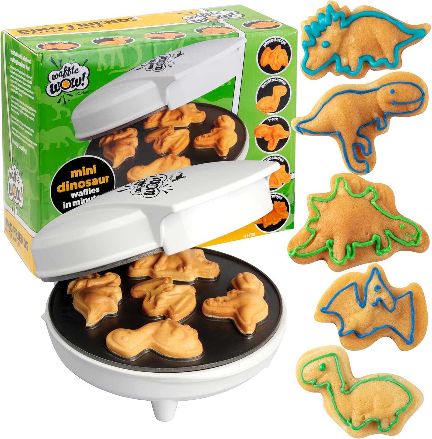 Dino 3D Waffle Maker - Whip Up Waffle Wows! 