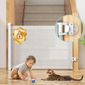 Retractable Baby Gate No Drill for Stairs and Doorways - Auto-Lock