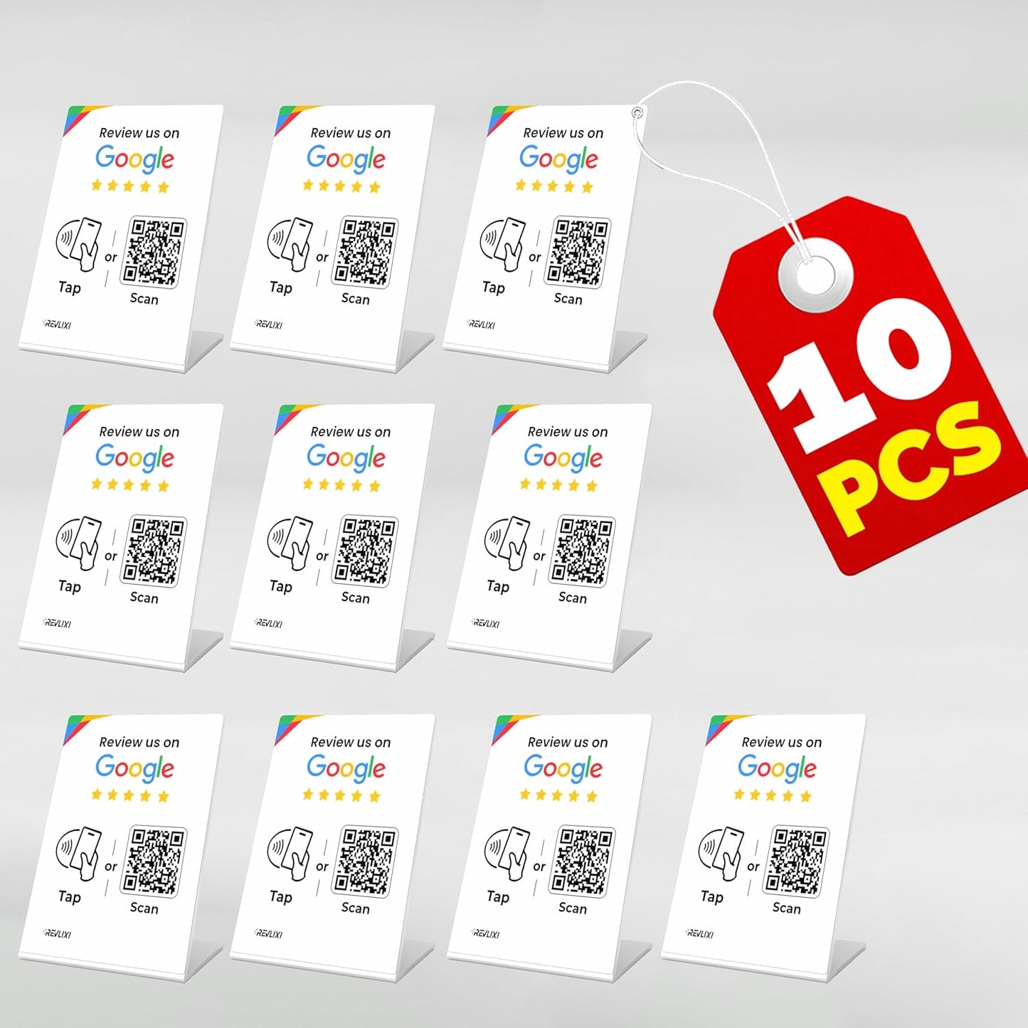 Google Review Stand - Boost Reviews with Reusable Tap Card