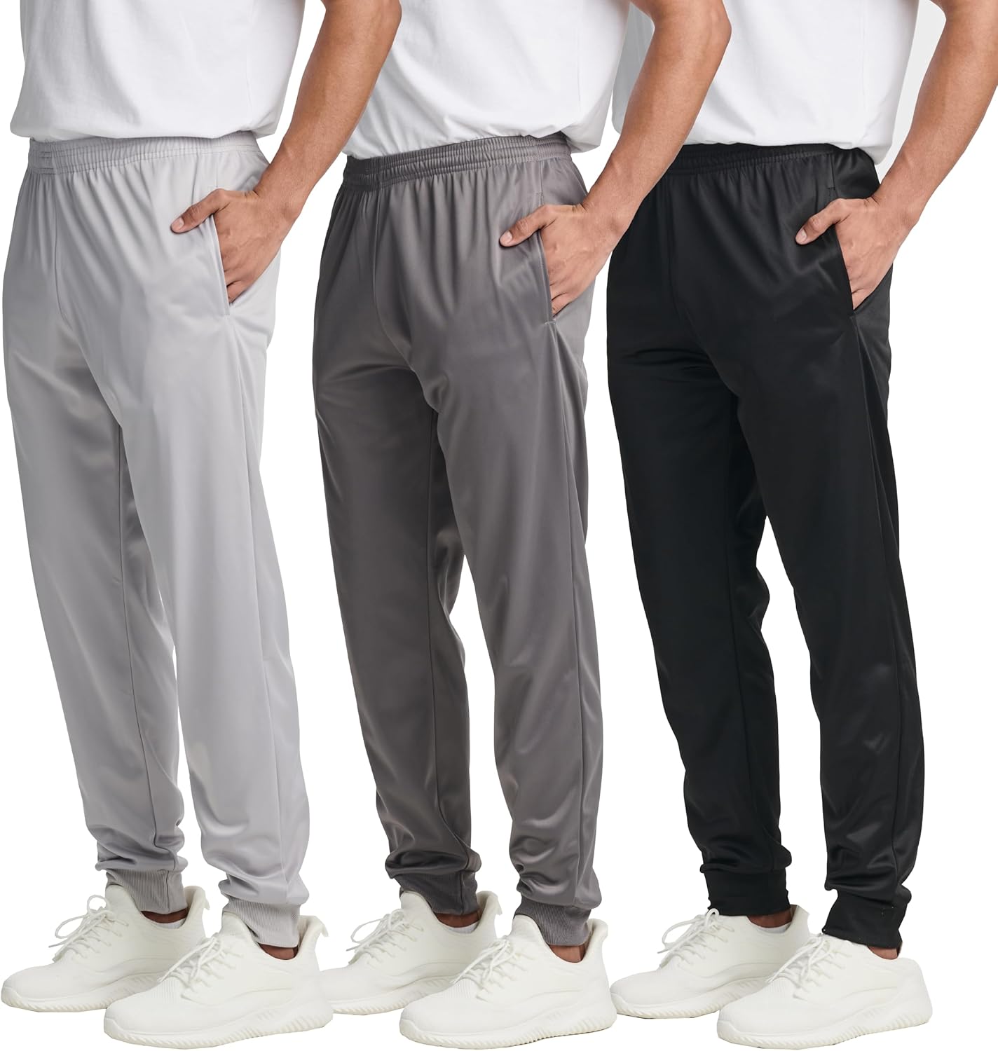 Real Essentials Men's Tricot Joggers: Comfort Meets Style