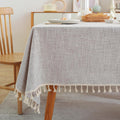 Textured Table cloth for Rectangle table 55in x 120in - Waterproof