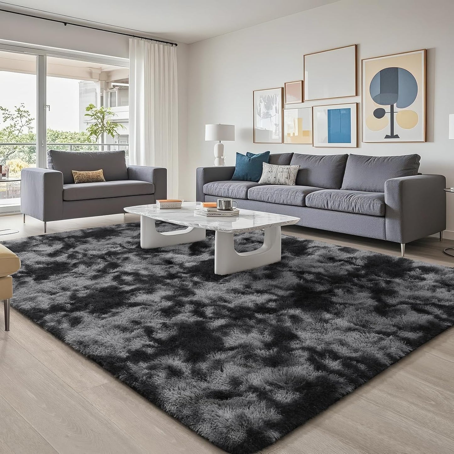 BENRON Fluffy Rugs for Living Room 5x8 - Cozy and Stylish