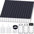 20 ml Glass Vials 220 Pack - Clear Sample Bottles with Caps