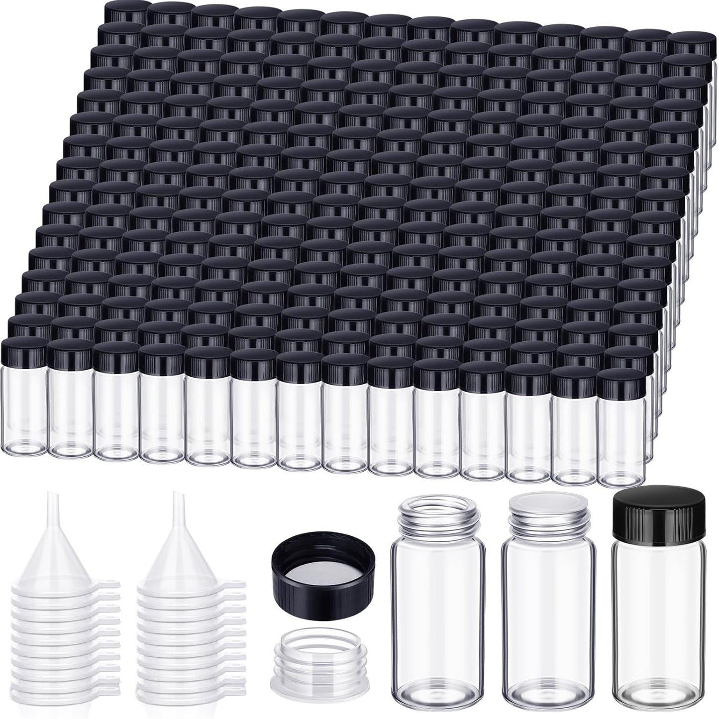 220 Pack 20 ml Glass Vials for Sample Storage and Transport