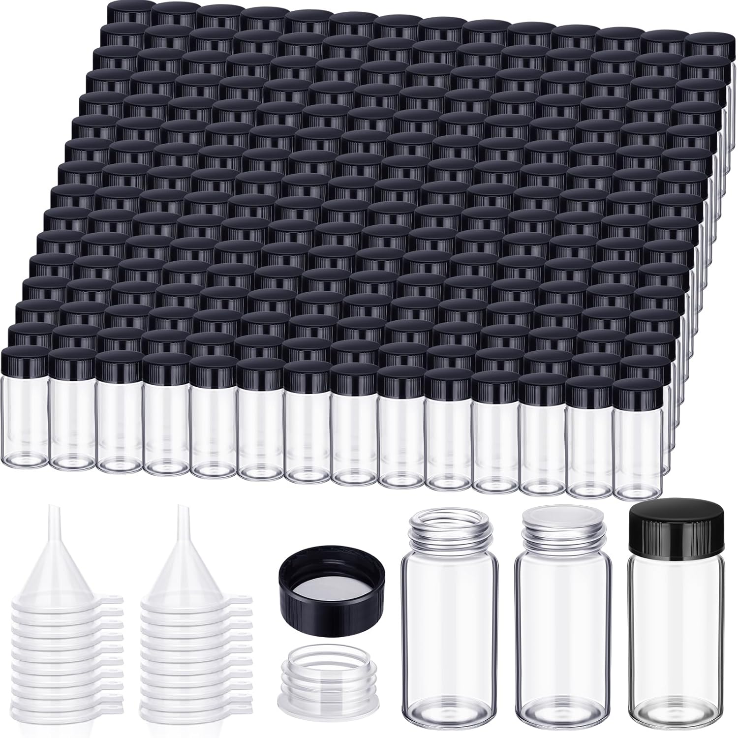 220 Pack 20 ml Glass Vials for Sample Storage and Transport