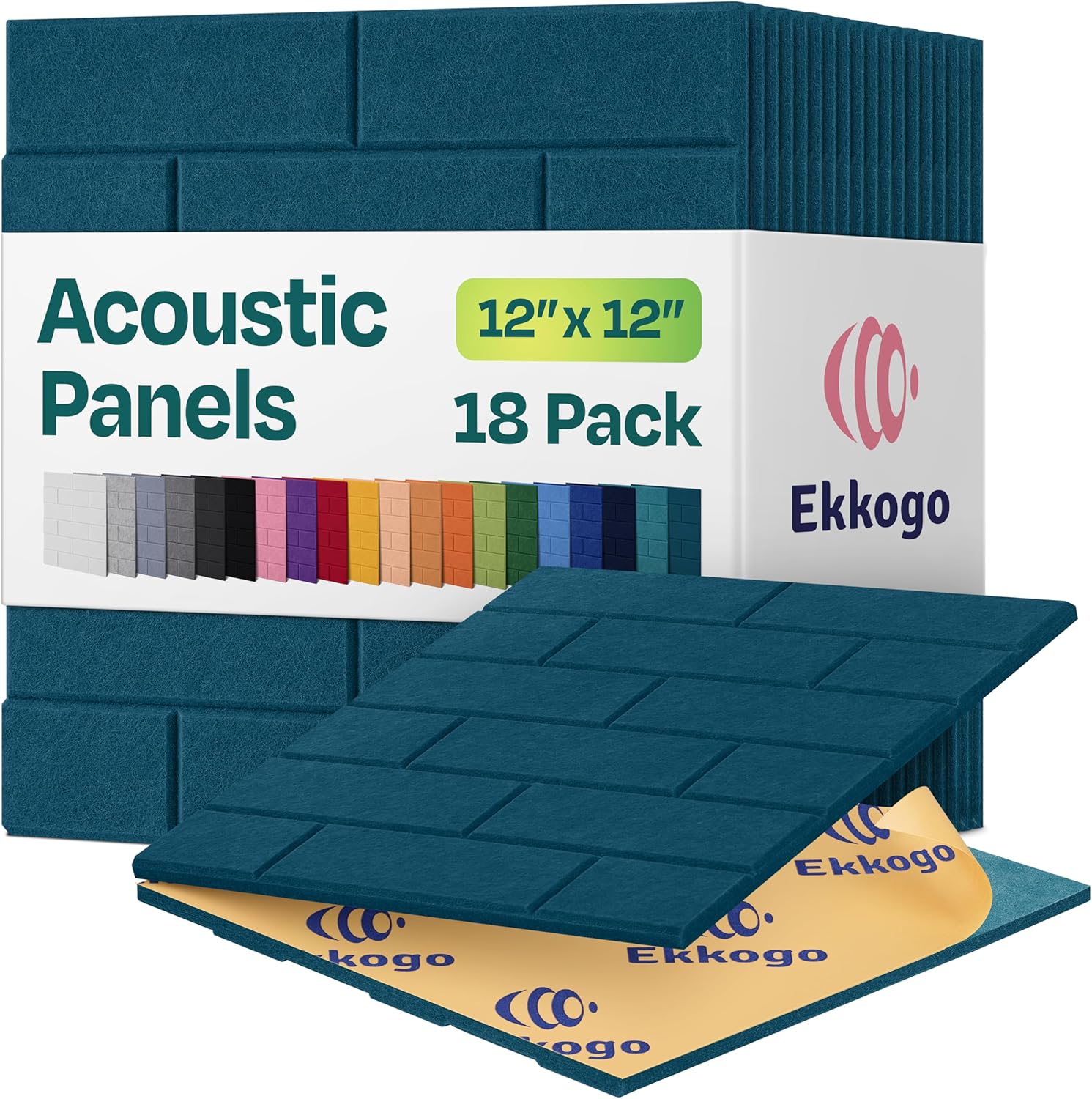 Acoustic Panels 18-Pack for Soundproofing and Noise Reduction