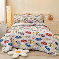 Full Size Racing Car Comforter Set for Boys - 8 Piece Bed in a Bag