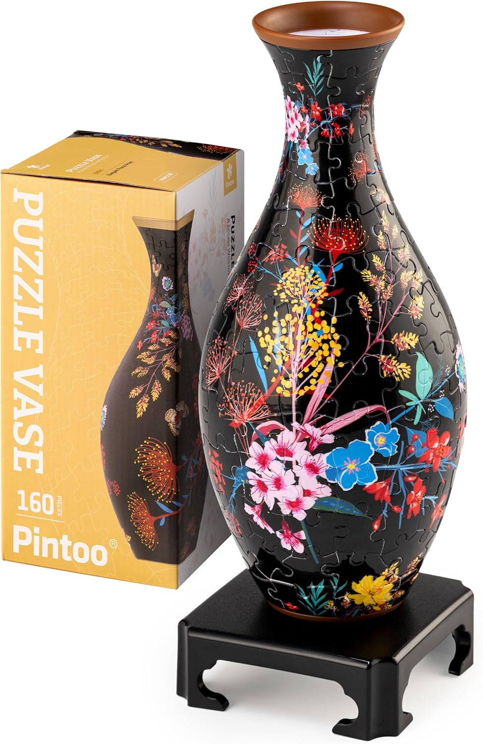 Pintoo 3D Puzzle Vase - Unique Flower Vase for Home Decor