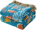 Throw Blanket for Bed 100% Cotton Twin 60in x 80in - Cozy All Season
