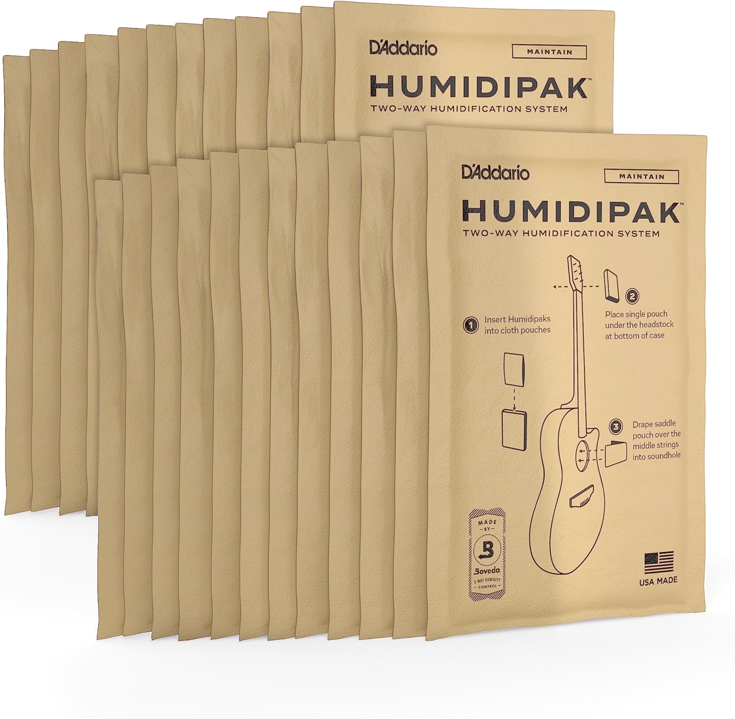 D'Addario Guitar Humidifier Pack - Dual Conditioning System