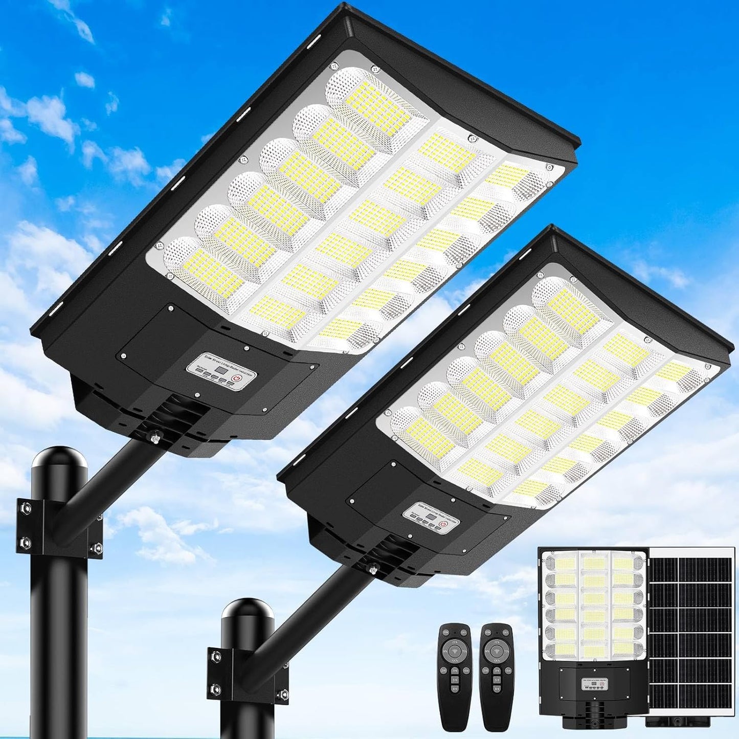 Solar Street Lights Outdoor 5000W for Bright Area Lighting