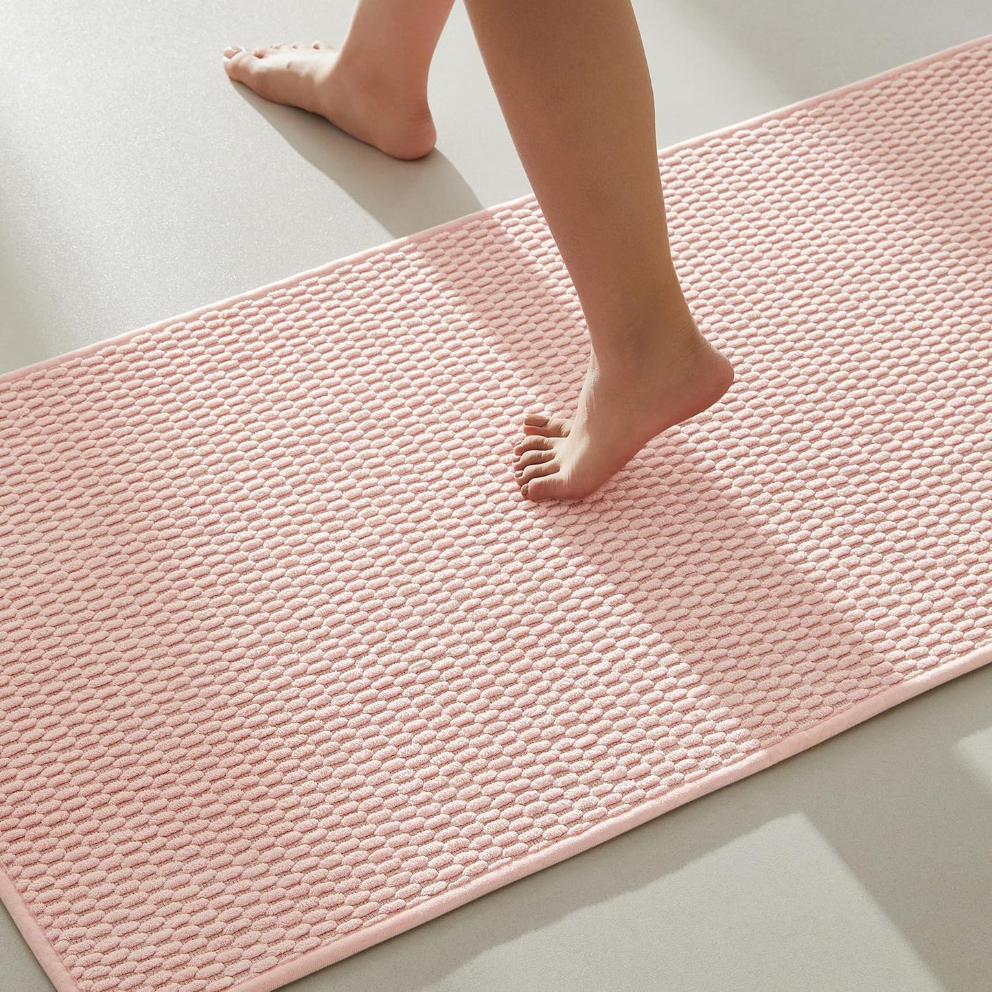 Bathroom Rugs Non Slip Washable Super Absorbent Thin Bath Mat
