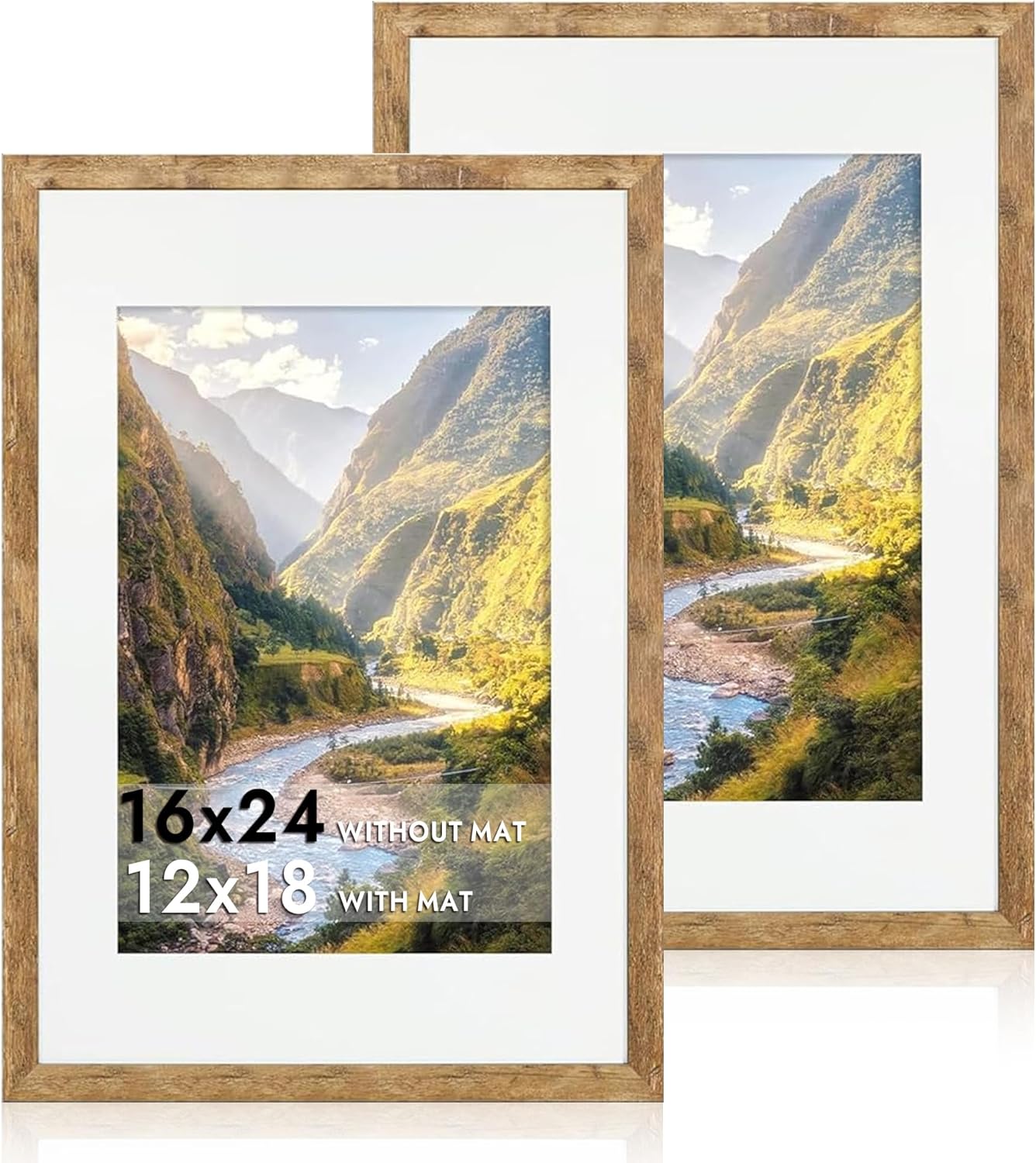 16x24 Picture Frame Set of 2 for Rustic Home Decor