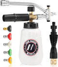 Foam Cannon Dual Connector Accessory for Pressure Washer - Versatile