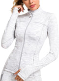 Womens Running Jacket Full Zip Slim Track Jacket - Lightweight Fit 87%