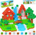 Magnetic Blocks Kids Travel Toys with Portable Tin - Travel-Friendly