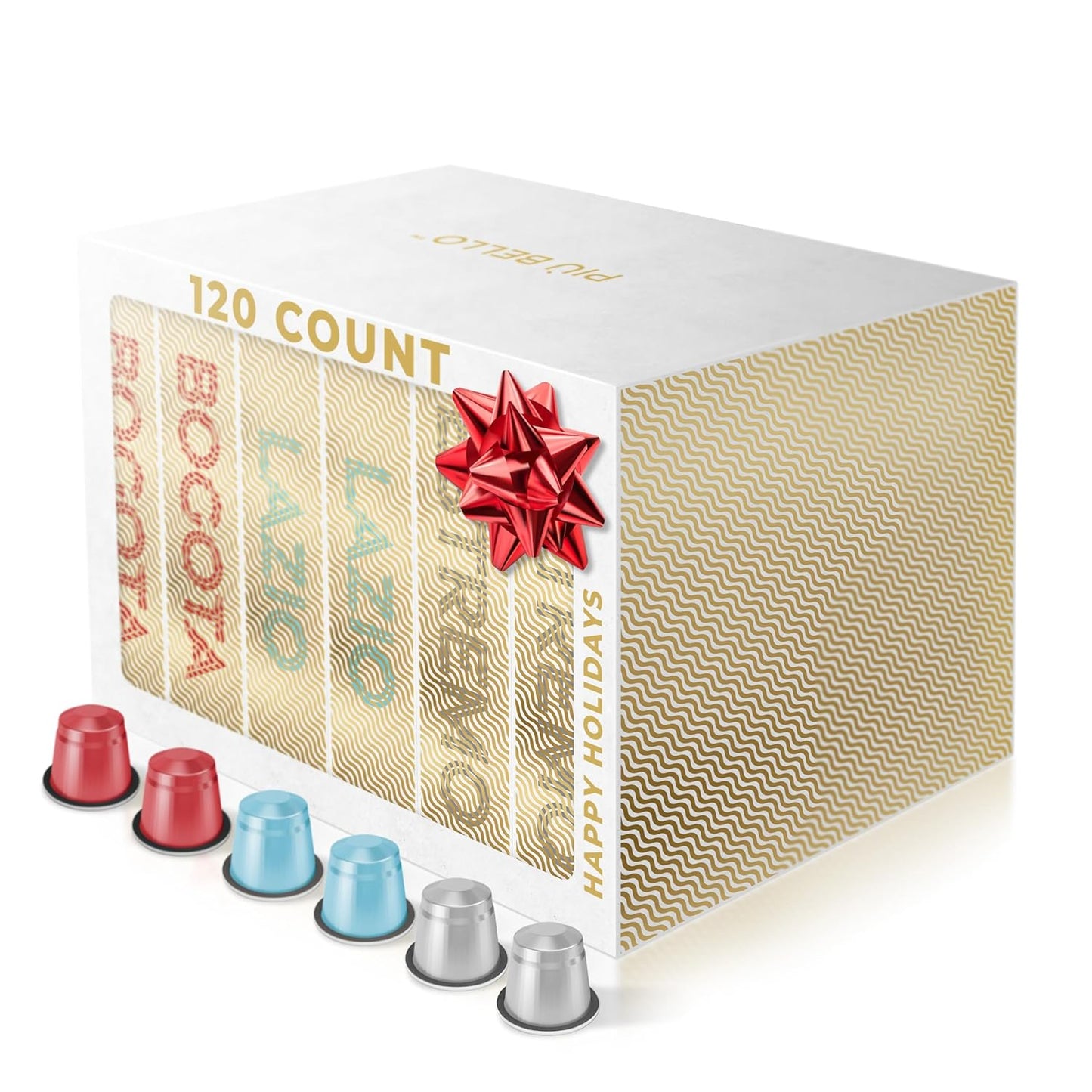 Piu Bello Espresso Coffee Pods for Nespresso Machines Variety Pack