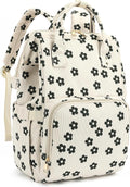 Stylish Laptop Backpack for Women - Corduroy Travel Bag