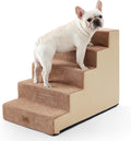 Dog Stairs for Small Dogs 5 Tier Wider Pet Stairs - Stable, Soft Steps